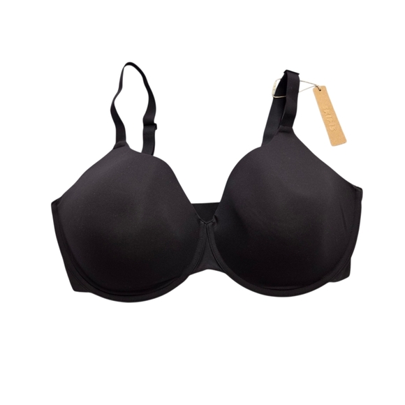 Skims FITS EVERYBODY TSHIRT BRA Onyx Black 40DDD NWT - Picture 2 of 5